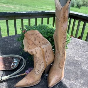 BCBGirls Tan Buttery Soft Leather Boots